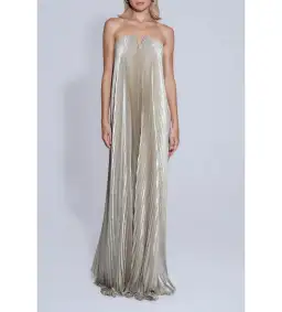 L’idee Black Tie Gown Gold Shimmer Size AU 8 for rent on The Volte - image 1