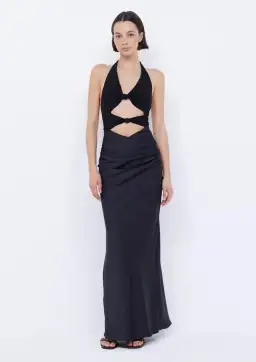 Bec & Bridge Solare Halter Maxi Dress Black Size 8 for rent on The Volte - image 1