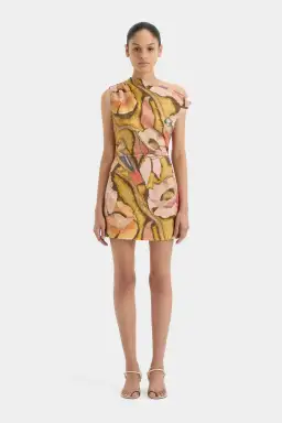 Sir the Label Talulah Knot Mini Dress Sanderling Floral Size 2 / AU 10 for rent on The Volte - image 2