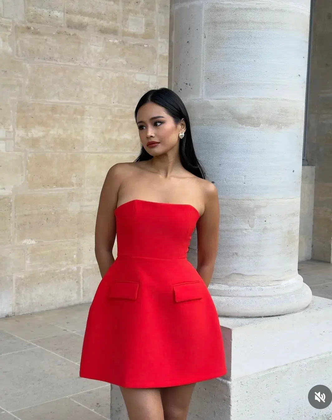 Odd Muse The Ultimate Muse Strapless Mini Dress Red Size M / AU 10 for rent on The Volte - main image