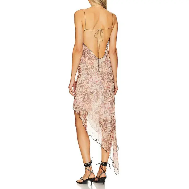 Bec & Bridge Florentine Asym Midi Dress Floral Versailles Size 10 for rent on The Volte - main image