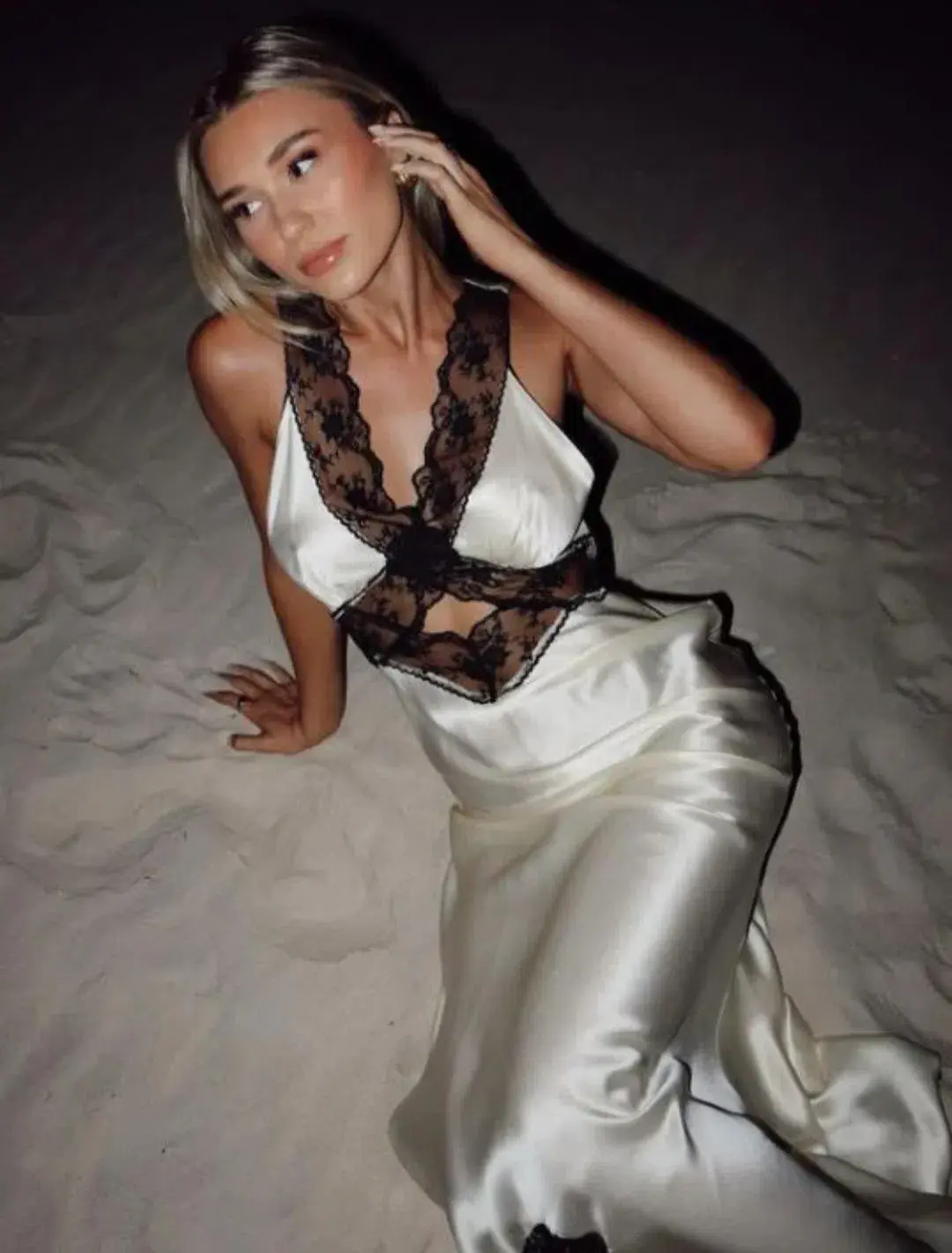 Sir The Label Aries Gown in Lemon Cream Size 3 / AU 12 for rent on The Volte - main image