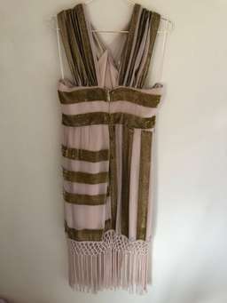 Alice mccall surrealist dress in pink and champagne. Size 12