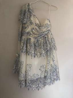 Alice McCall isn’t she lovely cream and cobalt size 12 dress