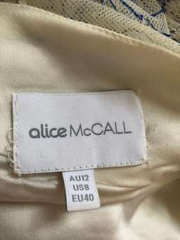 Alice McCall isn’t she lovely cream and cobalt size 12 dress