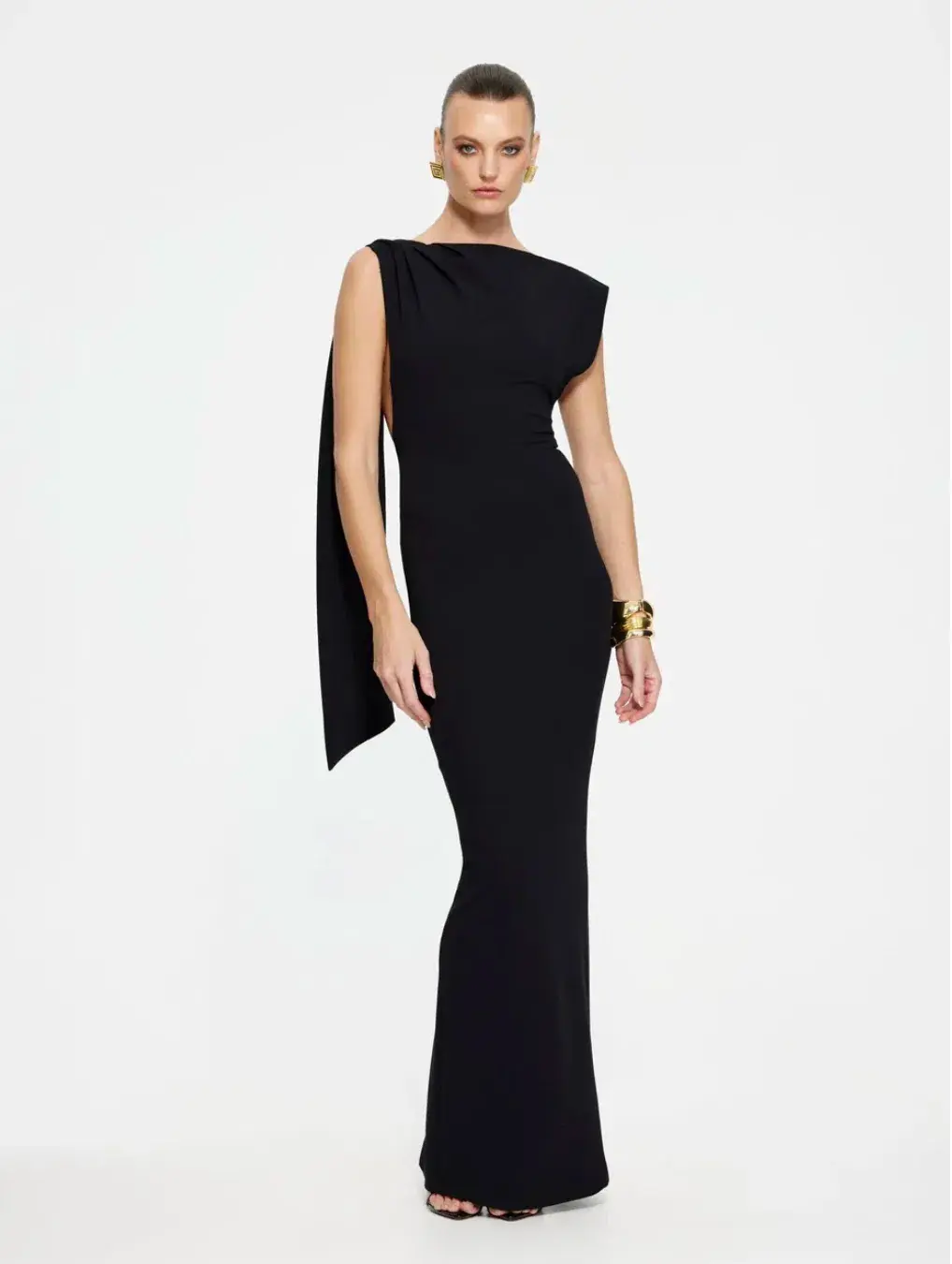 Effie Kats Audrey Gown Black Size XS / AU 6 for rent on The Volte - main image