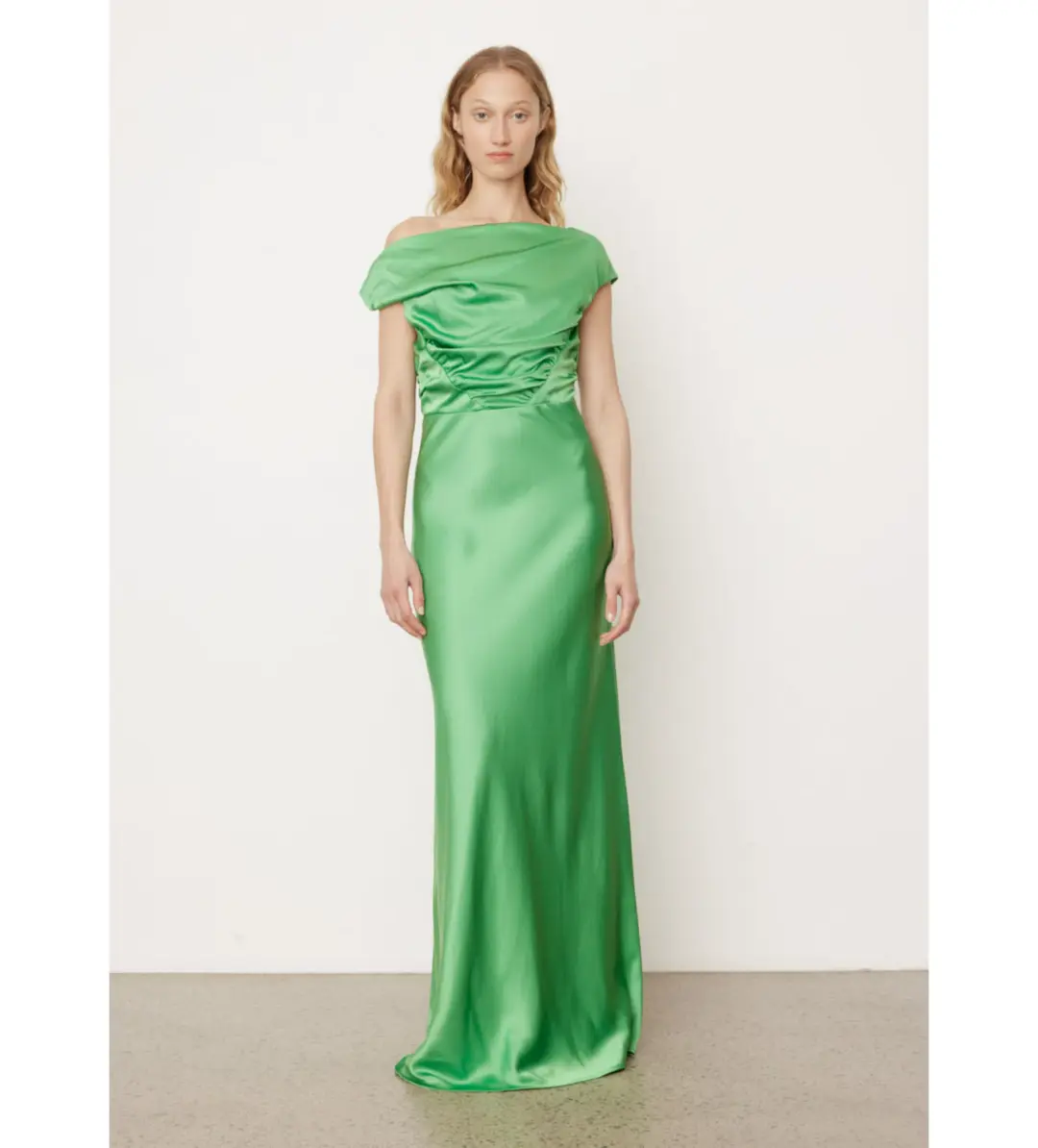 Paris Georgia 07 Davie Maxi Dress in Basil Size AU 8 for rent on The Volte - main image