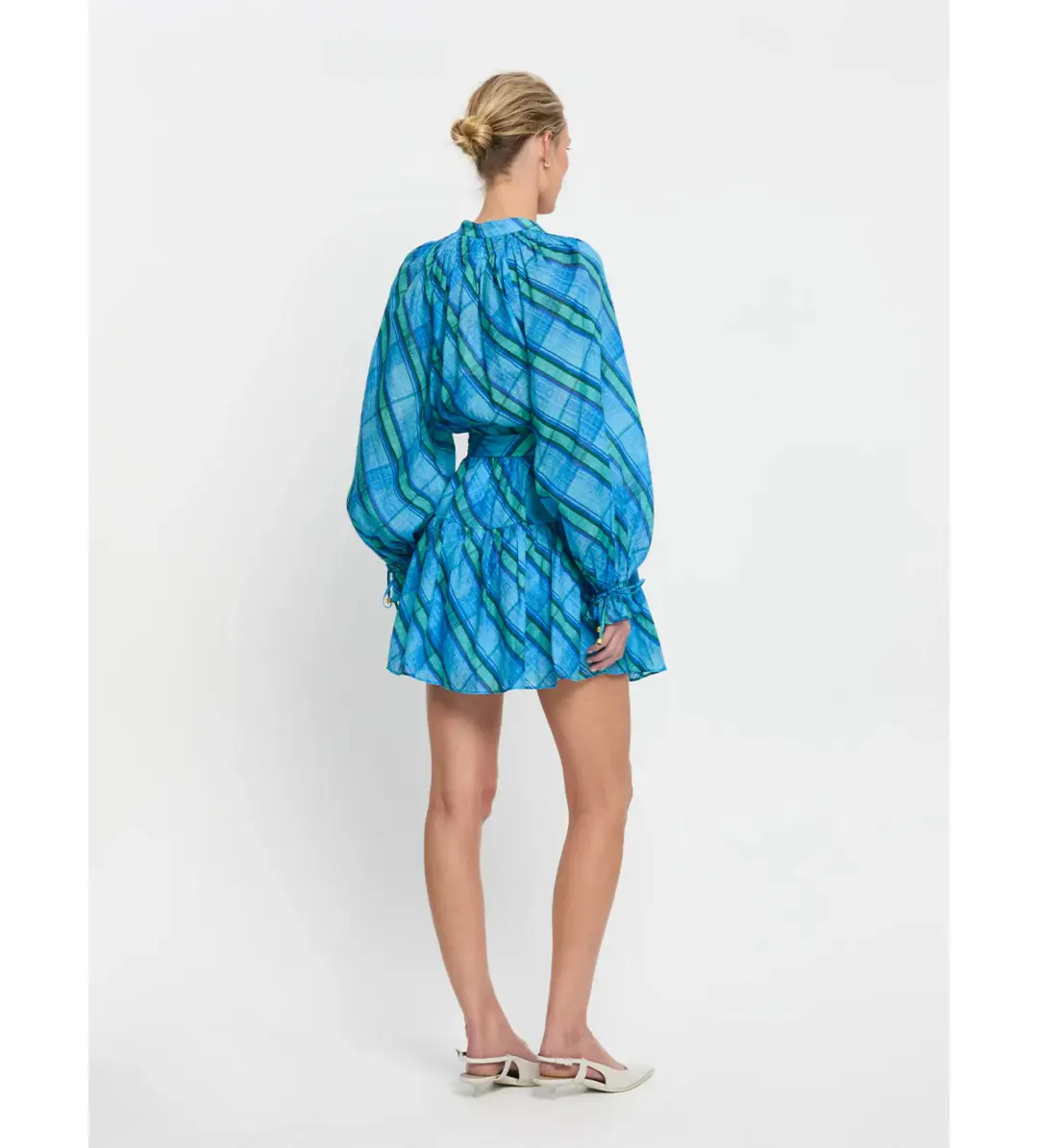 Kivari Oceana Mini Dress Blue Size AU 8 for rent on The Volte - main image