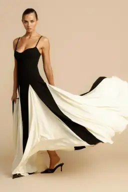 Arcina Ori Paloma Dress Black/White Size AU 6 for rent on The Volte - image 2