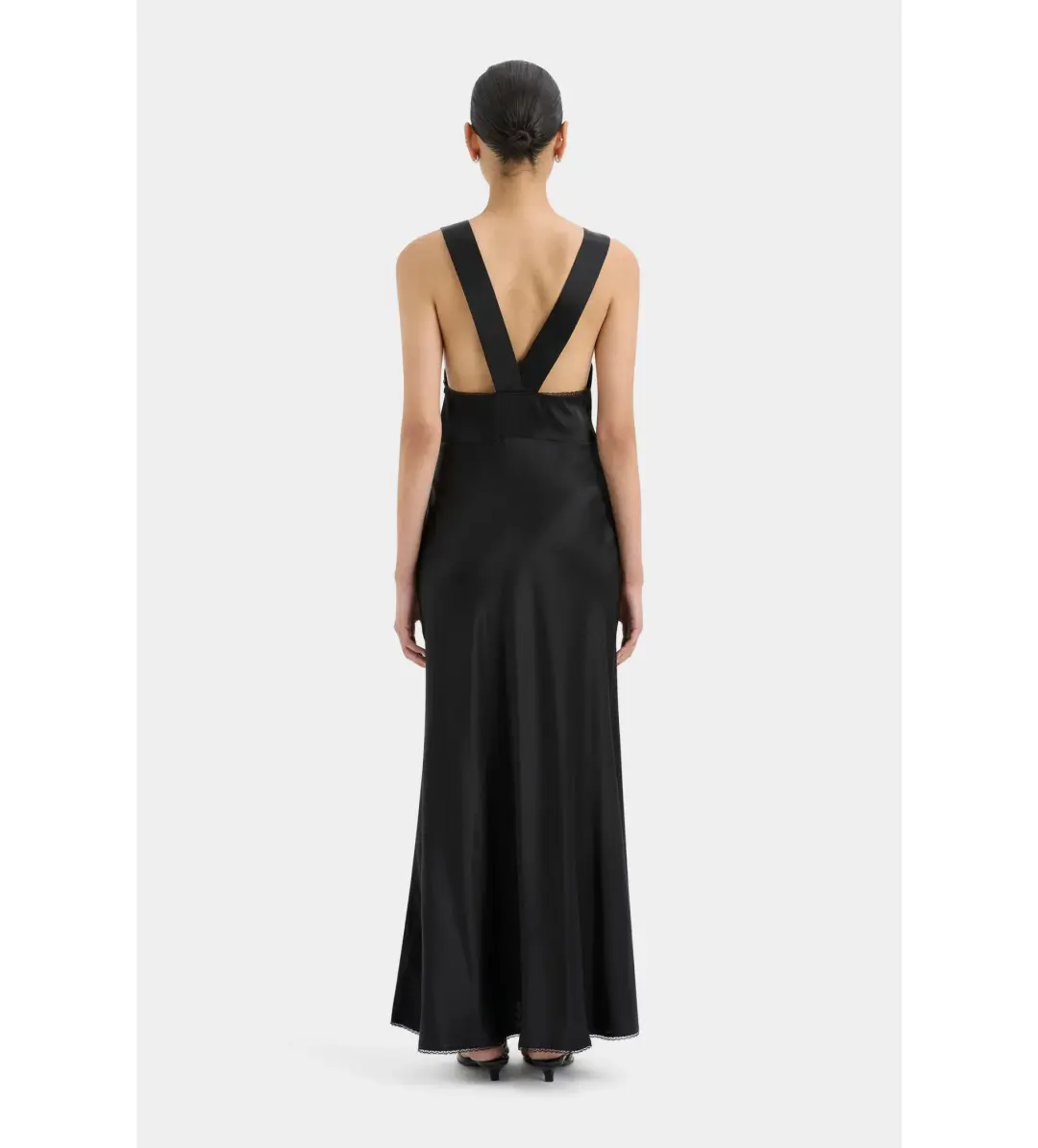 Sir The Label Aries Cut Out Gown in Black Size 1 / AU 8 for rent on The Volte - main image
