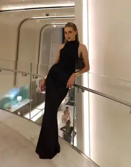 Henne Soraia Dress Black Size AU 8 for rent on The Volte - image 1