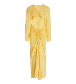 Christopher Esber Ruched Crop and Skirt In Chalky Yellow Size AU 8 for rent on The Volte - image 7