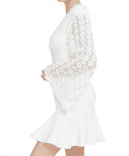 Keepsake Cross Your Mind Long Sleeve Mini Dress Size Medium