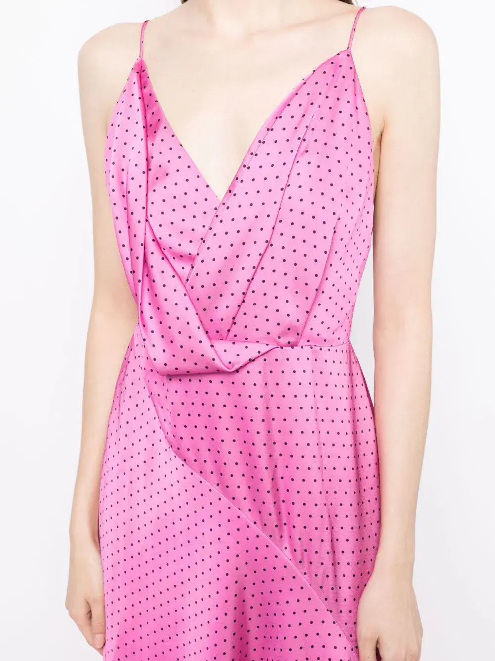 Acler Forli Midi Dress Hibiscus Spot Print Size 12 for rent on The Volte - main image