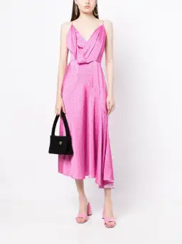 Acler Forli Midi Dress Hibiscus Spot Print Size 12 for rent on The Volte - image 1