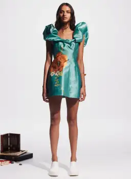 Alemais Regent Jade Mini Dress Green Size 14