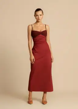 Arcina Ori Kinsley Dress Wine Size M / AU 10 for rent on The Volte - image 2