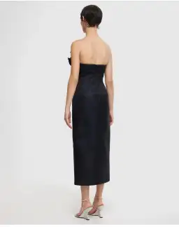Acler Webster Midi Dress Black Metallic Size 8 for rent on The Volte - image 3