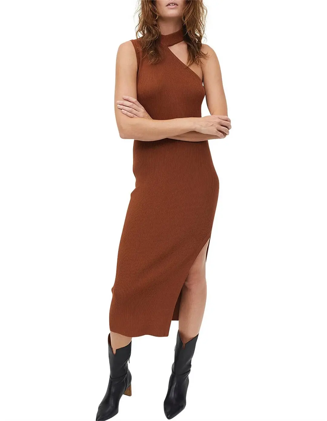 Manning Cartell Pop Sensation Dress Brown Size 8 for rent on The Volte - main image