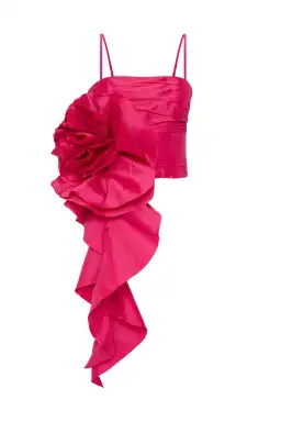 Aje Potion Spiral Top And Mini Skirt Set Rich Magenta Size 8 for rent on The Volte - image 5