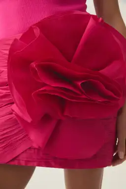 Aje Potion Spiral Top And Mini Skirt Set Rich Magenta Size 8 for rent on The Volte - image 3