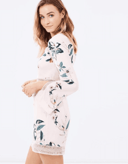 Keepsake the Label Do it Right Long Sleeve Mini Dress Print Size 6 for rent on The Volte - image 2