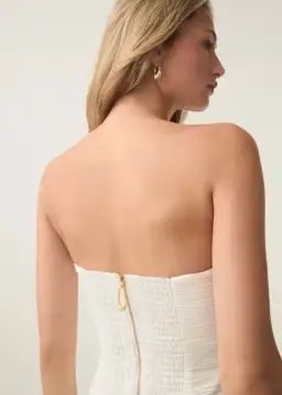 Aje Violette Bubble Hem Mini Dress White Size 8 for rent on The Volte - image 6