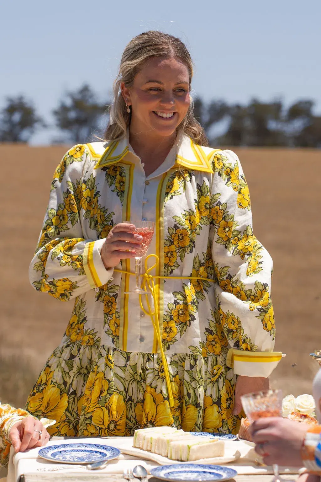 Alemais Gisela Mini Shirt Dress Floral Size 16 for rent on The Volte - main image