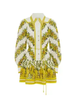 Alemais Gisela Mini Shirt Dress Floral Size 16 for rent on The Volte - image 5