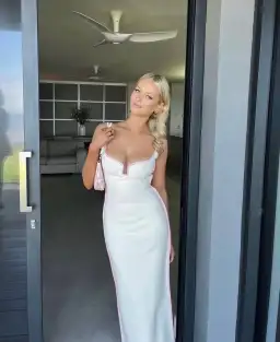 Paris Georgia Marlo Dress Cream /Bubblegum Pink Size S/Au 6 for rent on The Volte - image 1