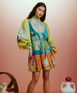 Alémais Monte Mini Dress Multi Size 16 for rent on The Volte - image 2