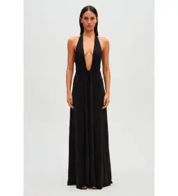 Misha Collection Jennifer Cupro Dress Black Size AU 6