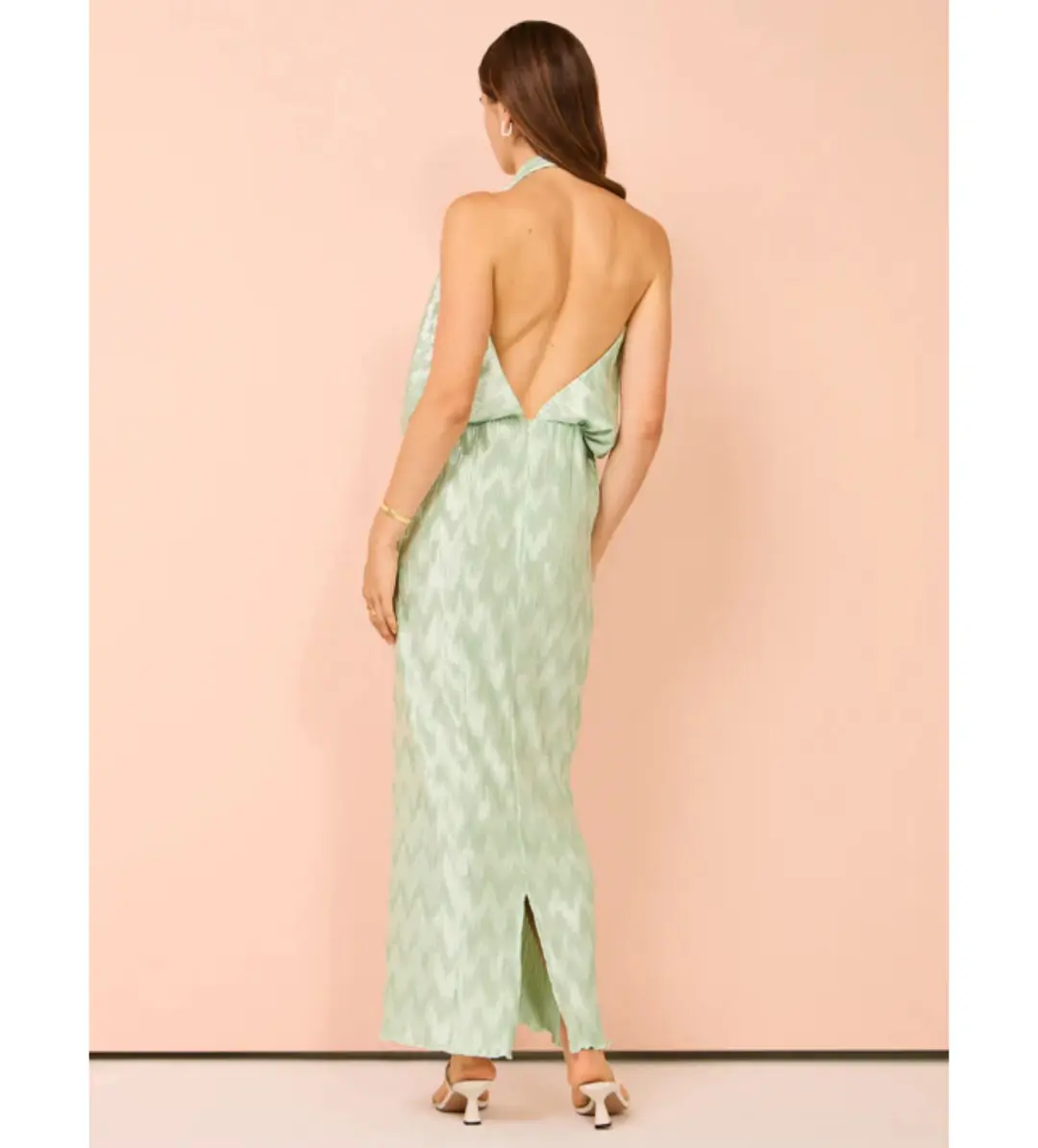 Lidee Riviera Sleeveless Gown in Seamfoam Size AU 12 for rent on The Volte - main image