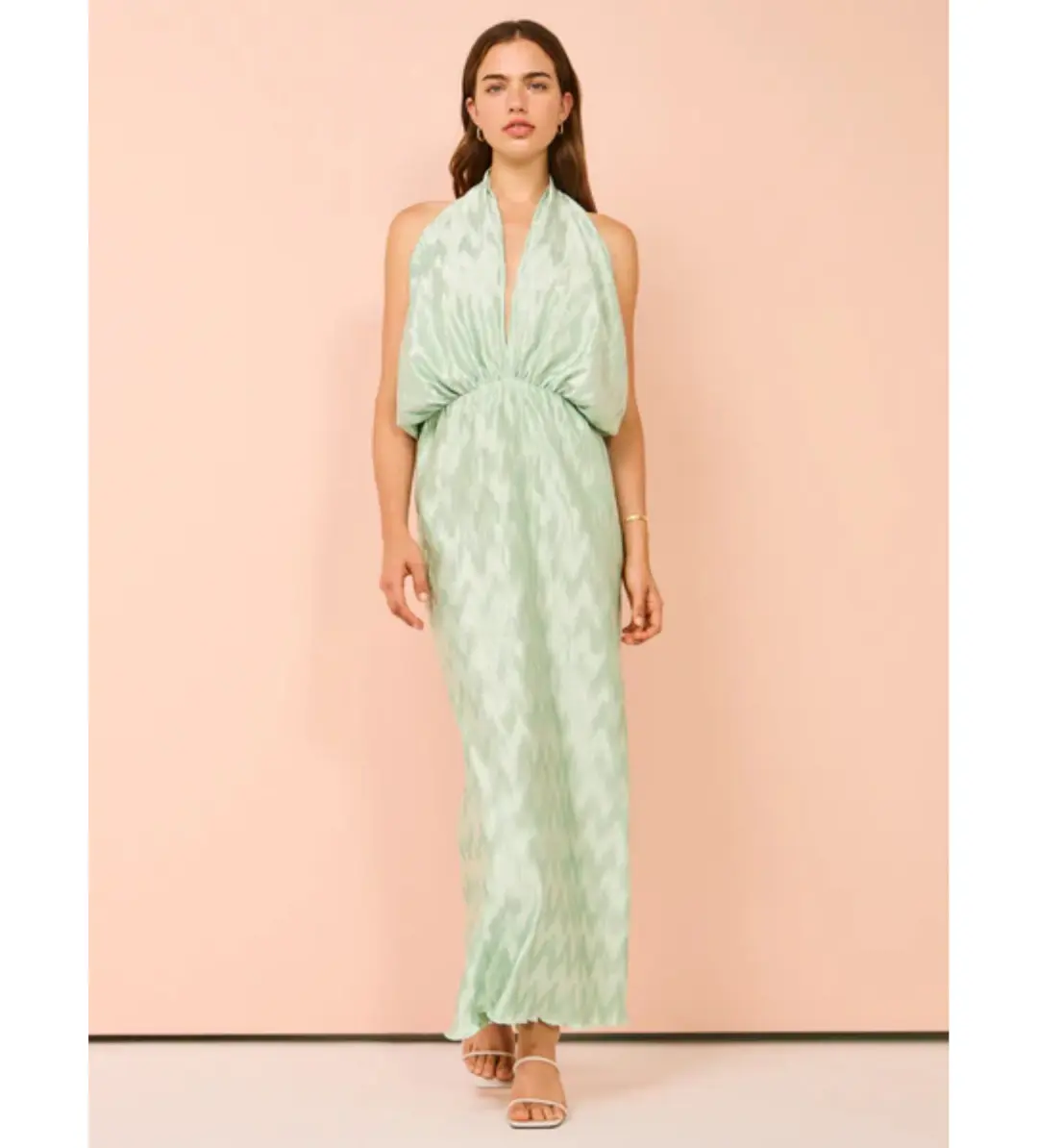 Lidee Riviera Sleeveless Gown in Seamfoam Size AU 12 for rent on The Volte - main image