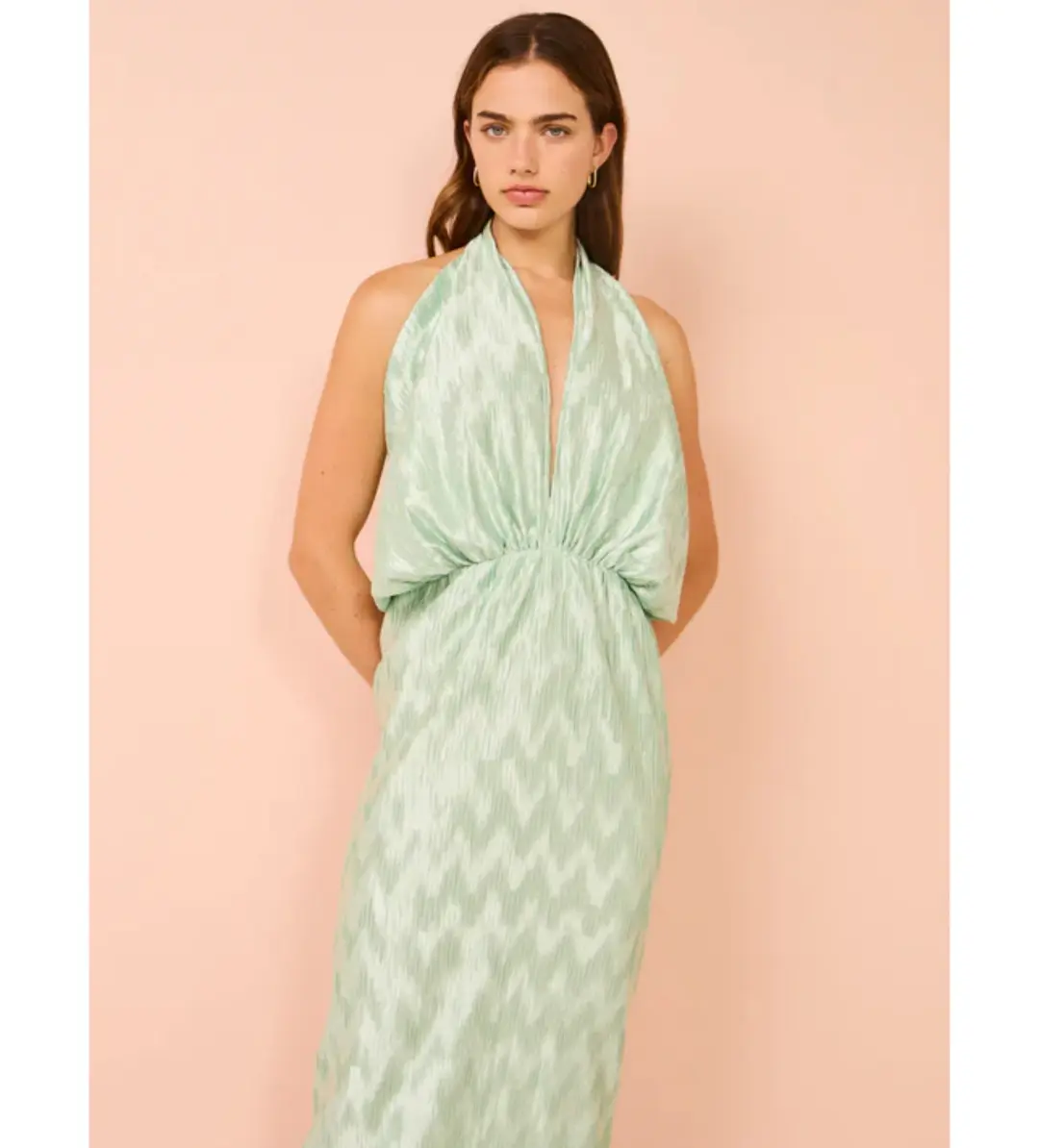 Lidee Riviera Sleeveless Gown in Seamfoam Size AU 12 for rent on The Volte - main image