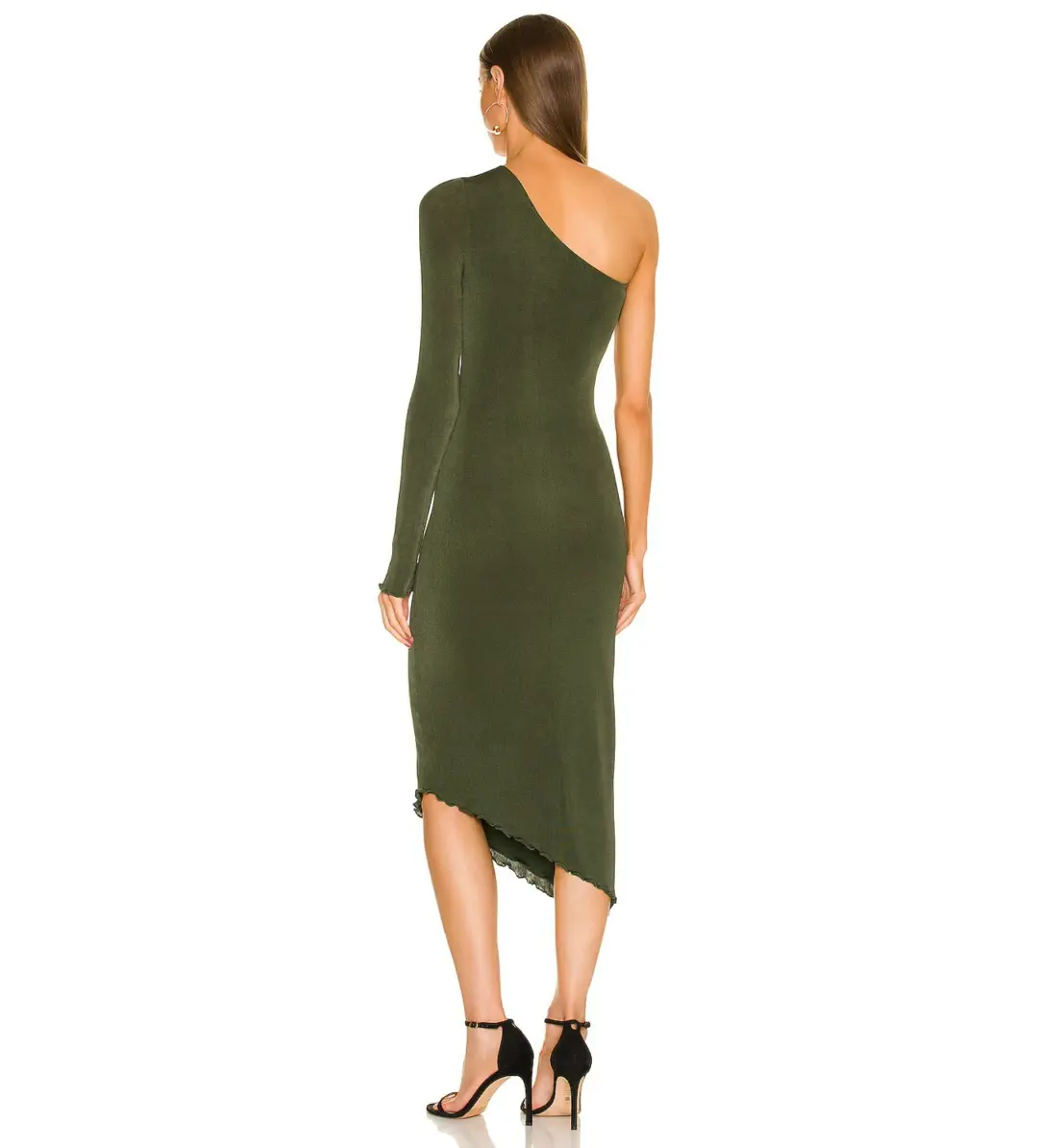 Lovers + Friends Sienne Midi Dress Green Size AU 10 for rent on The Volte - main image