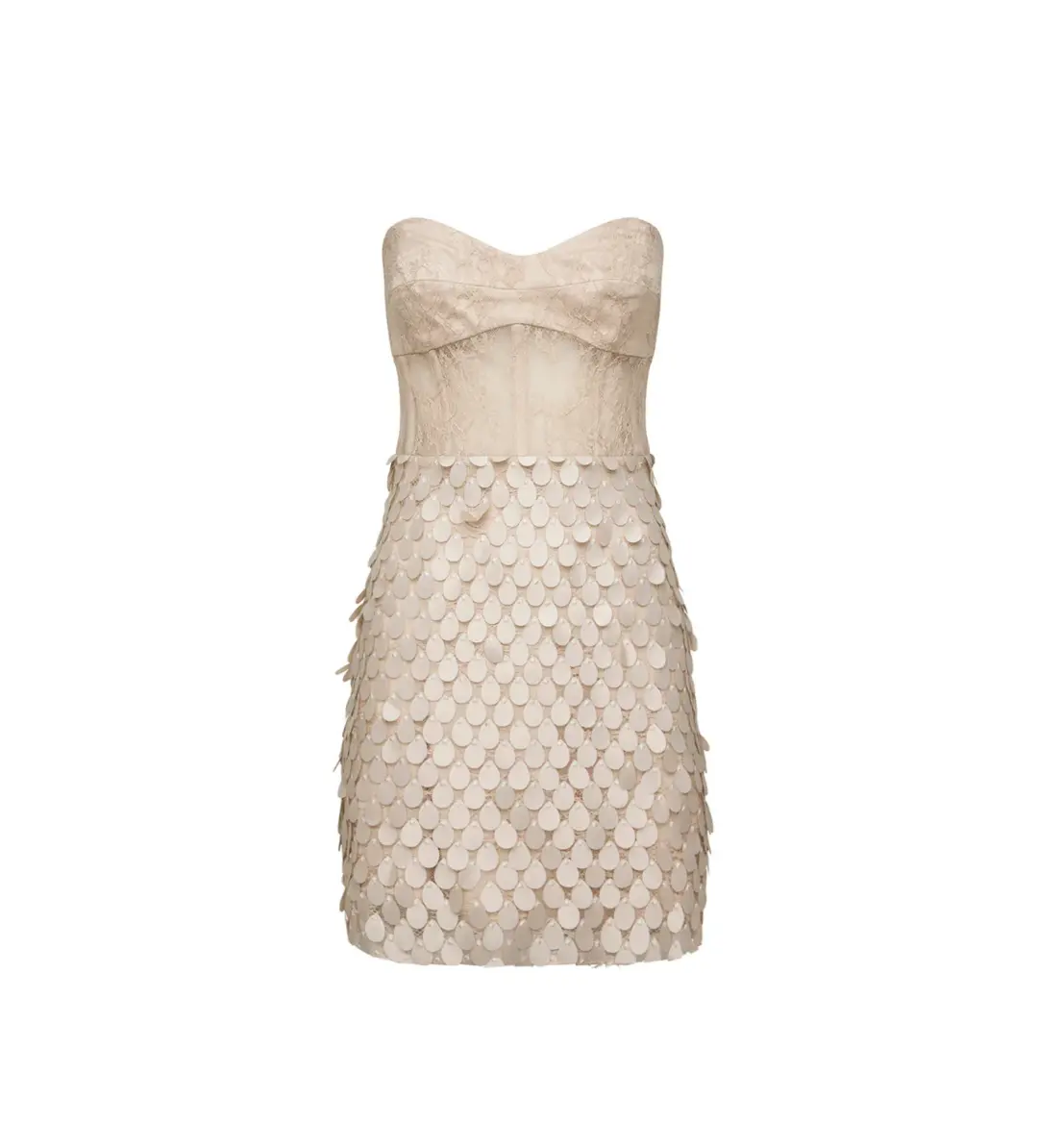 Manning Cartell Supreme Extreme Mini Dress in Chalk Size AU 10 for rent on The Volte - main image