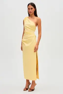 Misha Aubree Midi Dress Yellow Size 10/M for rent on The Volte - image 4