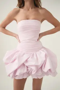 Aje Violette Bubble Hem Mini Dress Pastel Pink Size 10 for rent on The Volte - image 5