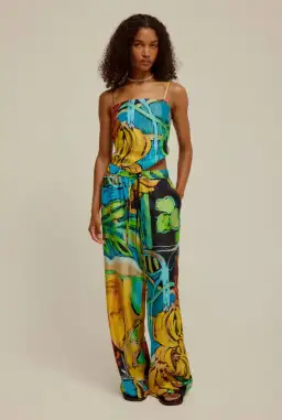 Venroy Jamaica Scene Top & Pant Set Print Size 8