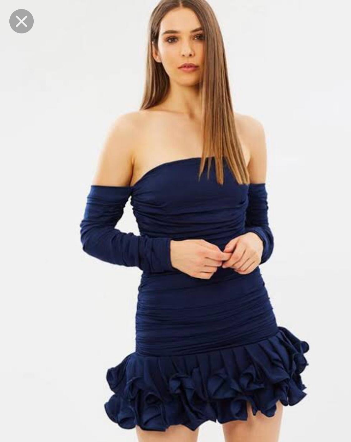 Mossman navy blue dress  - Image 1