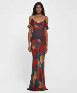 RAT & BOA Adriana Dress Abstract Floral Size 4 for rent on The Volte - image 1