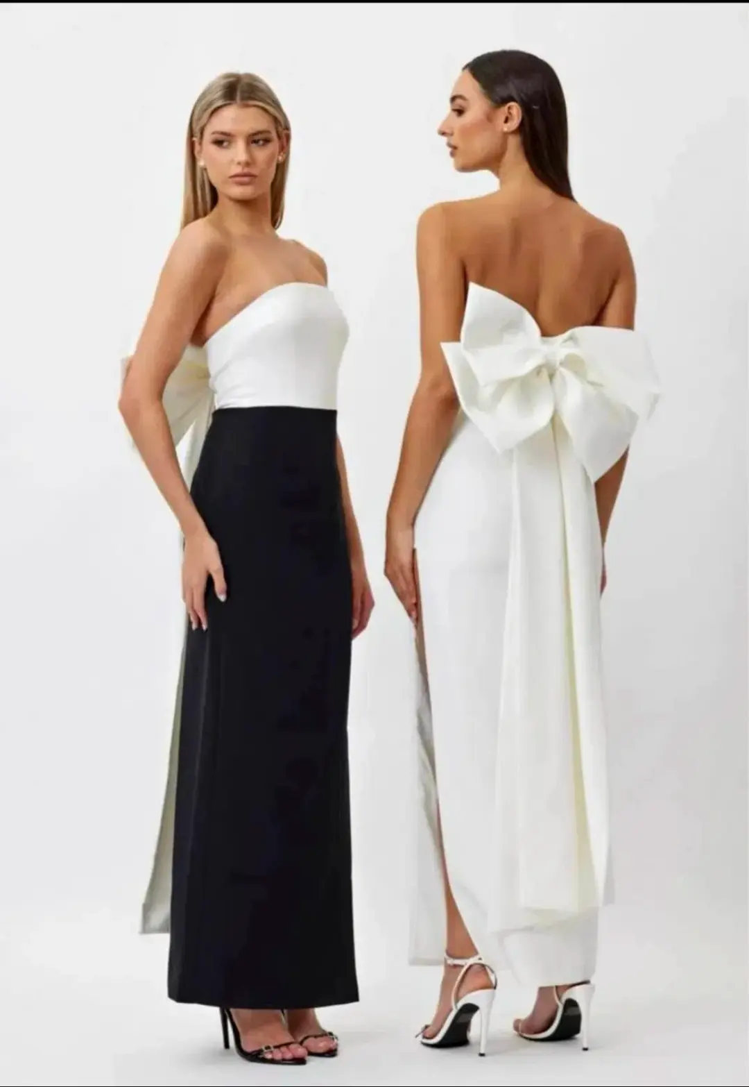 Bianca and Bridgett willow black and white dress size 10 for rent on The Volte - main image