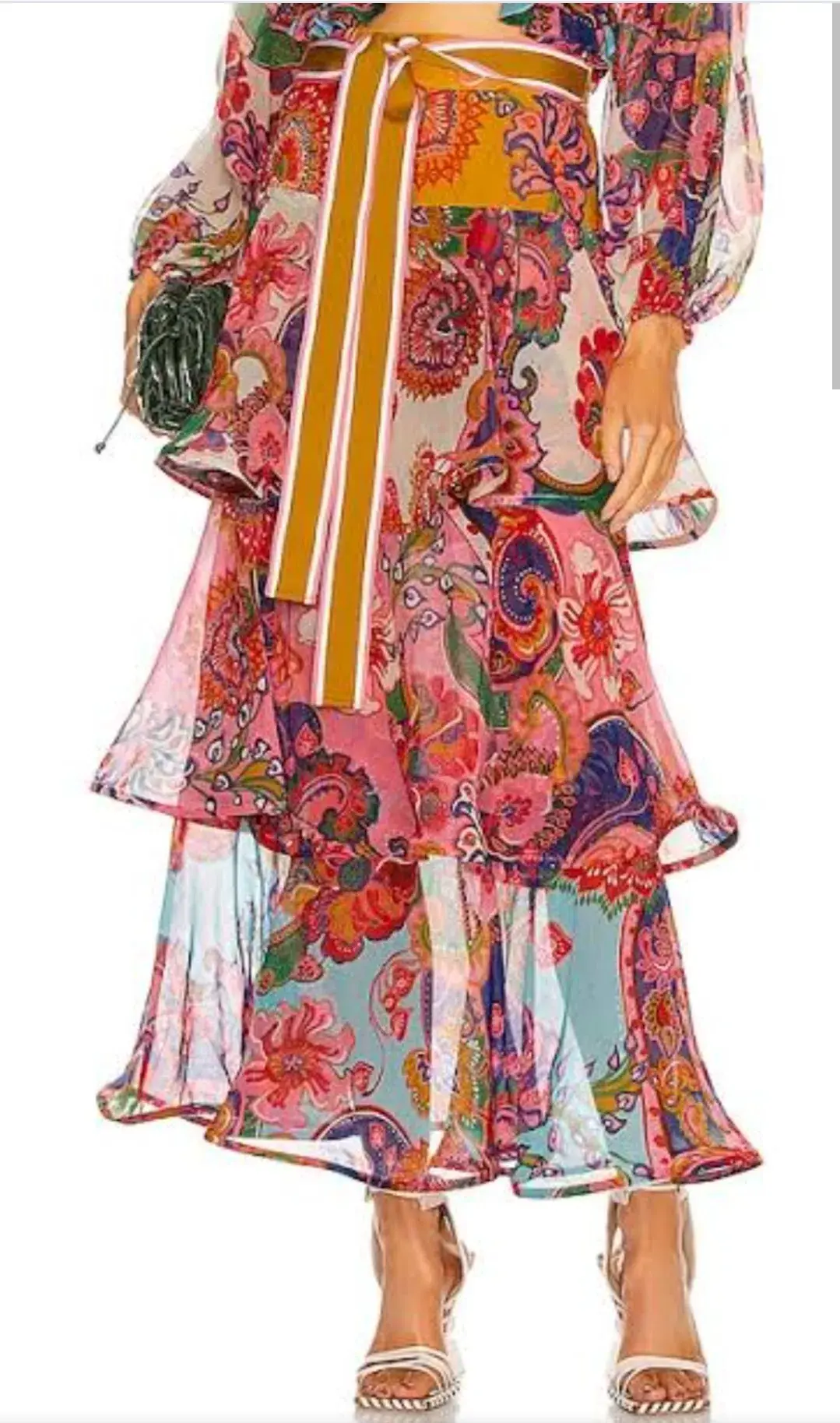 Zimmermann Lovestruck Tiered Maxi Skirt Size 12/2 for rent on The Volte - main image