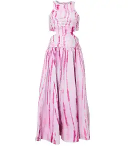 Aje Introspect Ripple Cut Out Maxi Dress Ripple Tie Dye Size 4 for rent on The Volte - image 6