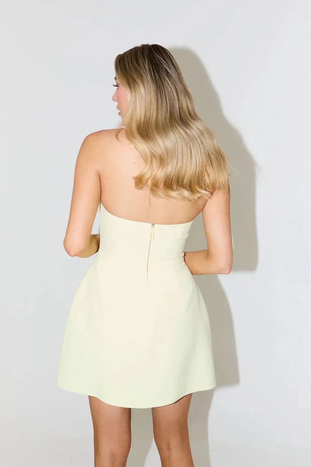 Odd Muse The Ultimate Muse Structured Mini Dress Lime Cream Size M / AU 10 for rent on The Volte - main image