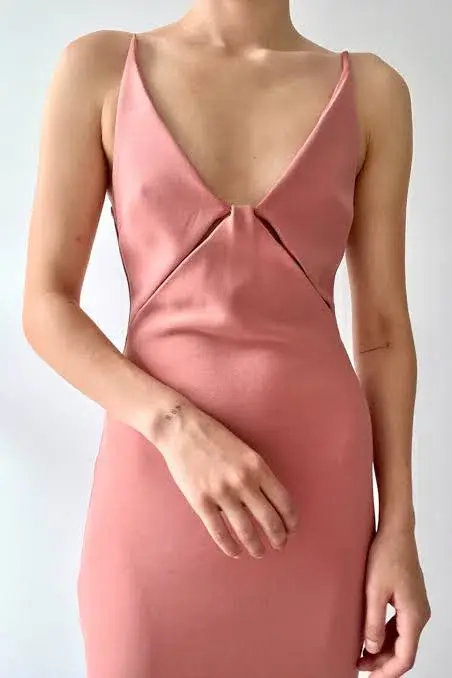 Bec & Bridge Livania Cut Out Midi Dress Grapefruit Size AU 6 for rent on The Volte - main image