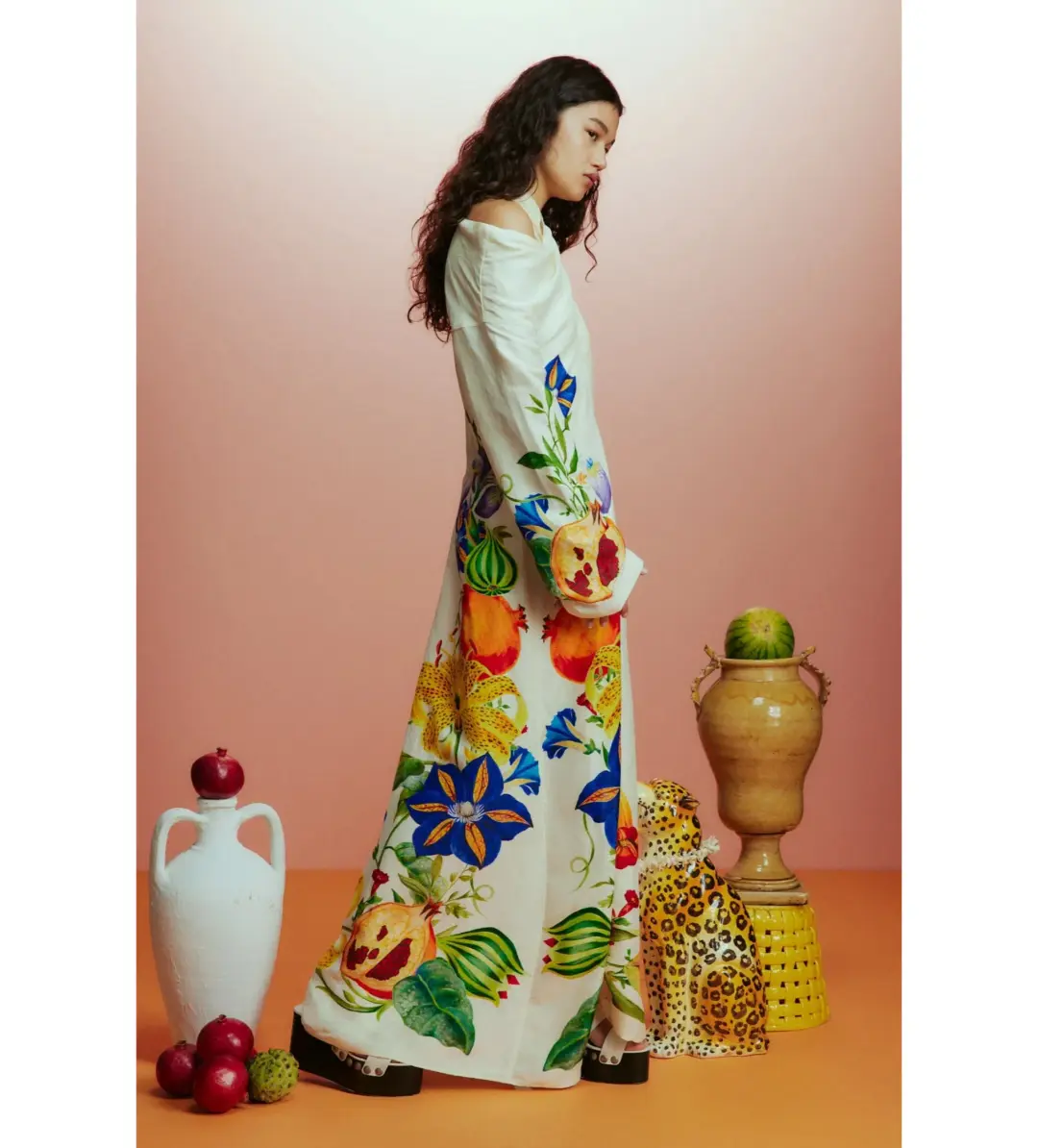 Alémais Flores Gown Print Size AU 16 for rent on The Volte - main image