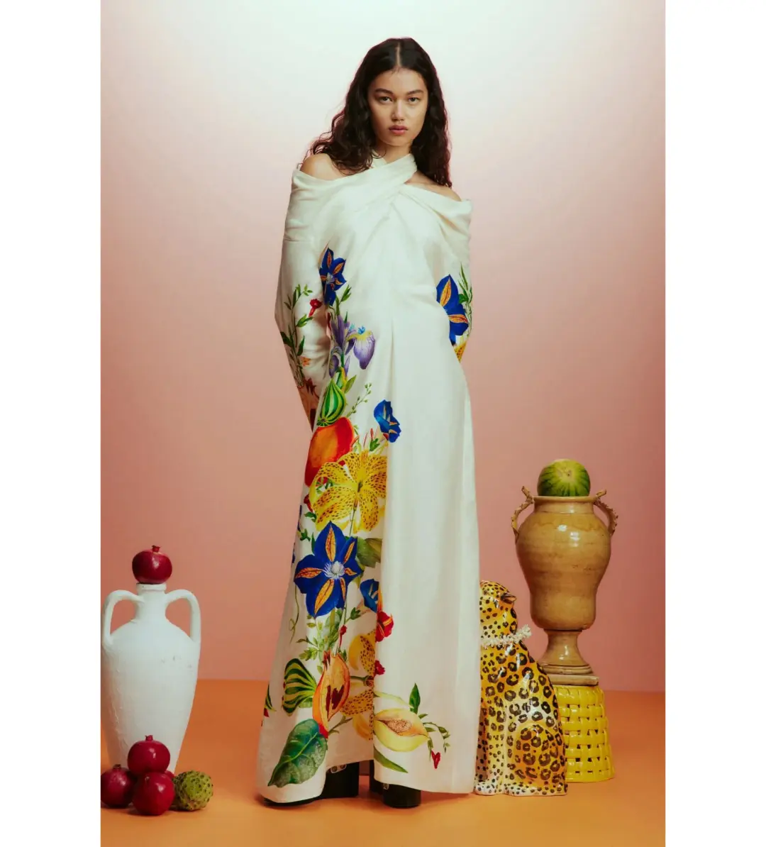 Alémais Flores Gown Print Size AU 16 for rent on The Volte - main image