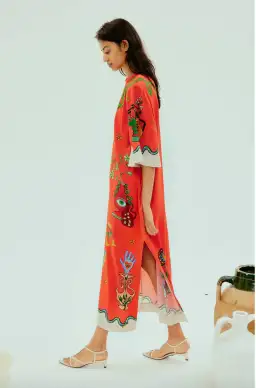 Alémais Rose Tee Midi Dress Red Size AU 16 for rent on The Volte - image 4